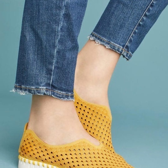 ILSE JACOBSEN Gold/Yellow Tulip Shoes‎ Stretch Comfort Trendy Size 37 (Size 7) - Picture 6 of 8